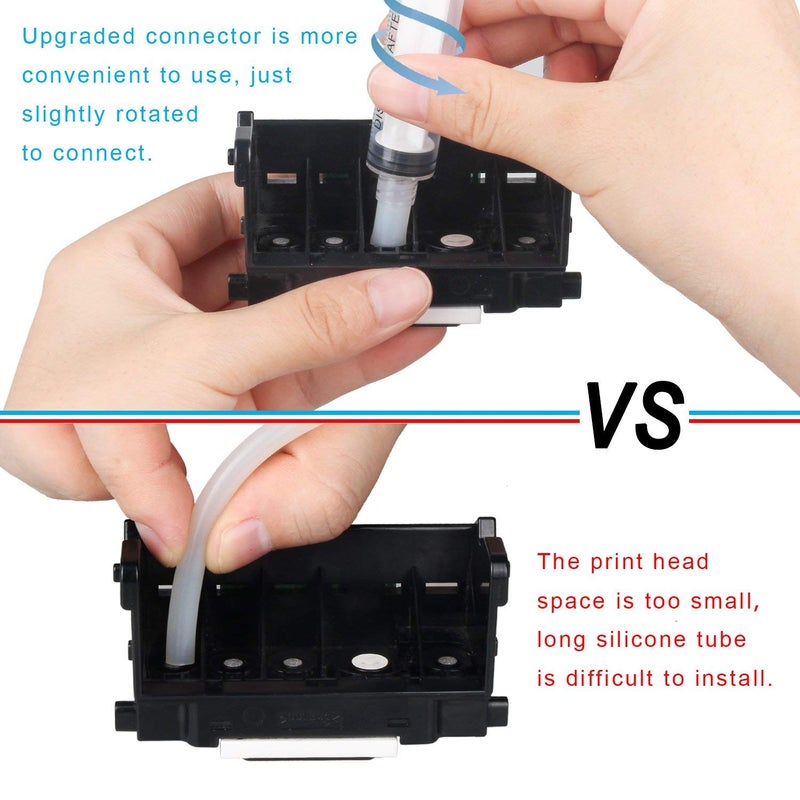 TBTeek Inkjet Print Head Cleaner for 902 564XL Ink Cartridges Work with Officejet 6968 6978 4620 Photosmart 5520 6510 6520 7520 7510 7525 DeskJet 3520 3522 Printer Cleaning Kit - 100 ml - Image 4